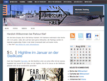 Tablet Screenshot of parkour-kiel.de
